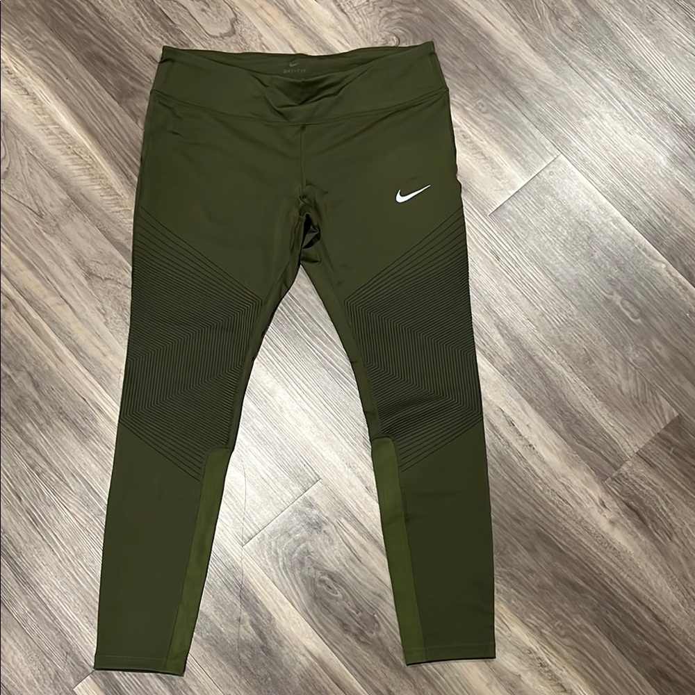 Nike running Olive Green Leggings